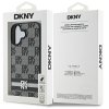 DKNY DKHCP16SPCPTSSK iPhone 16 6.16.1 czarny/black hardcase Checkered Pattern & Printed Stripes